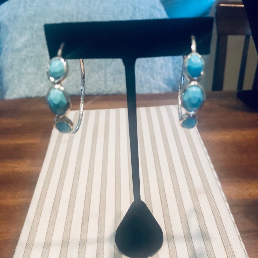 Ippolita Sterling Silver & Turquoise Hoops